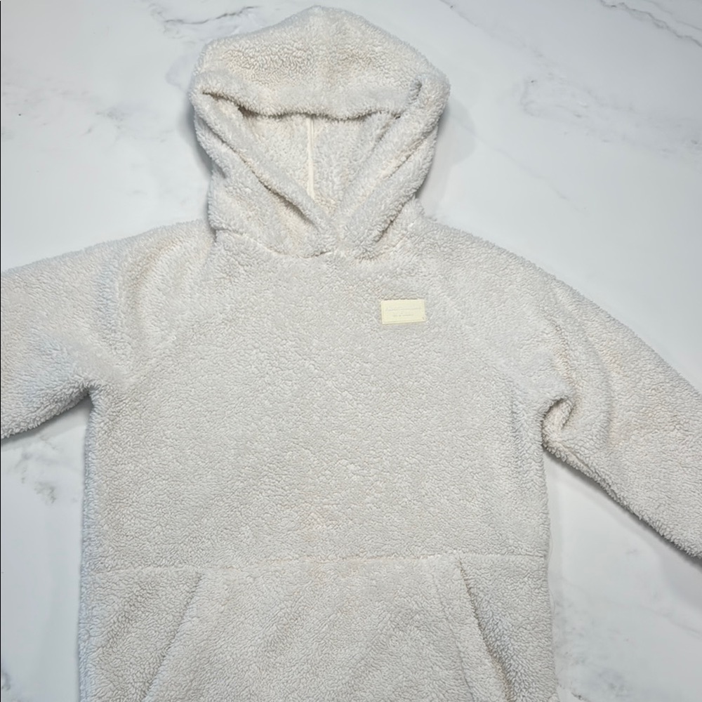 Abercrombie Cream Sherpa Hoodie